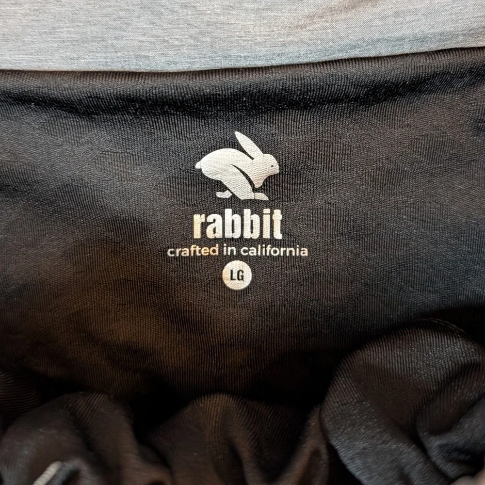 Rabbit Running Shorts Size X Large Grey Heathered 5 Inch Inseam Zip Pocket